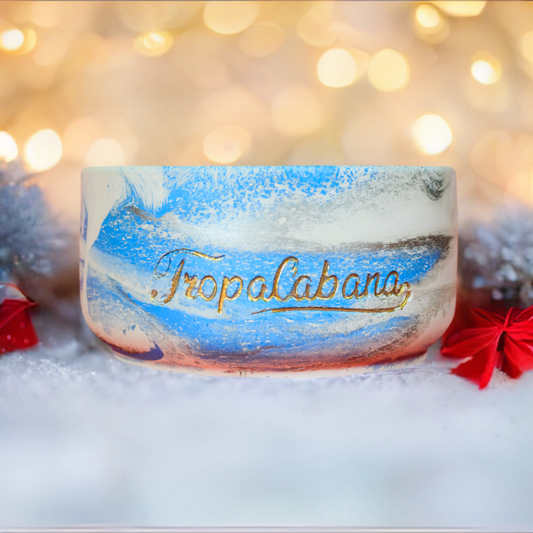 15 OZ Winter Orchid Concrete Candle, Luxury Candle, Coconut Candle, Floral Fragrance, Christmas Candle
