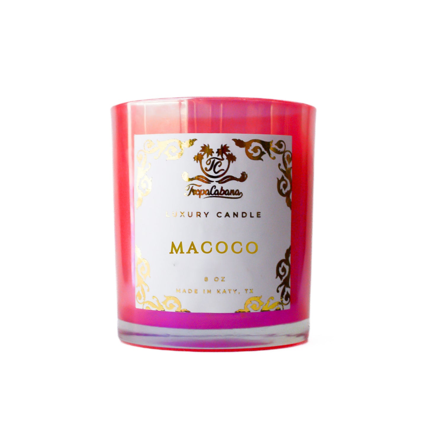Macoco Pink Iridescent Candle