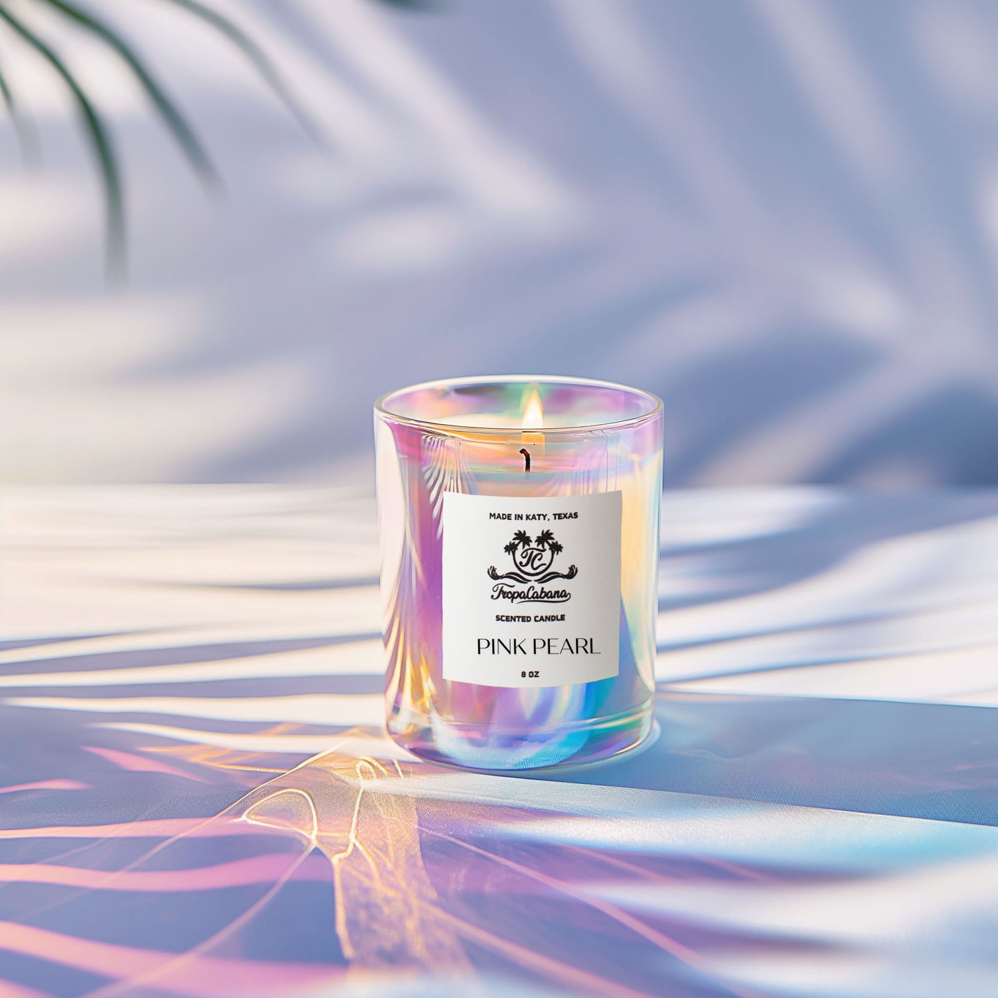 Pink Pearl Iridescent Candle